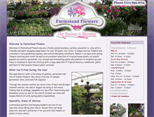 Tablet Screenshot of farmsteadflowers.com